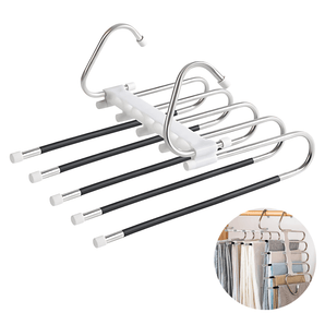 Colgador de ropa de acero inoxidable antideslizante