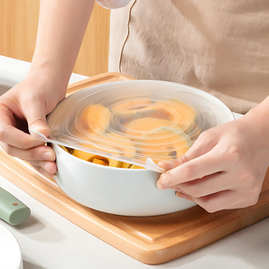 Cubiertas elásticas de silicona para alimentos – Set de 6 piezas
