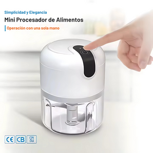 Procesador de alimentos con carga USB de 250 ML